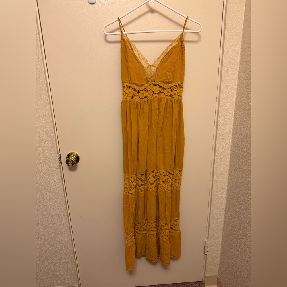 Rue21 Mustard Lace Maxi Dress - Picture 2 of 4